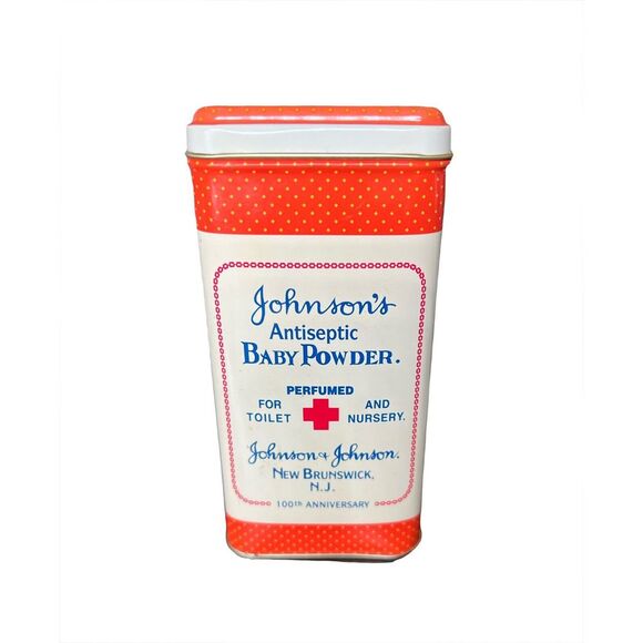 Ulla Johnson Other - Vintage Johnson's Antiseptic Baby Powder‎ Tin 100th Anniversary Empty - 353